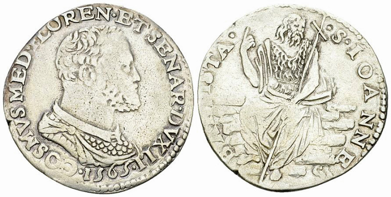 Cosimo I de' Medici AR Testone 1565 

Italia, Firenze. Cosimo I de' Medici (15...