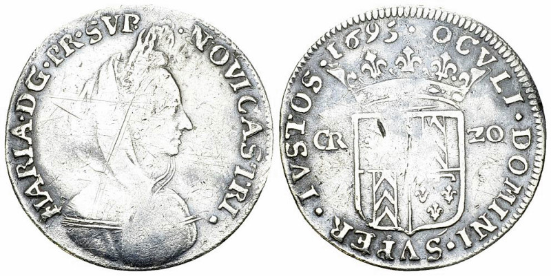 Neuenburg, AR 20 Kreuzer 1695 

Schweiz, Neuenburg /Neuchâtel. Marie de Nemour...