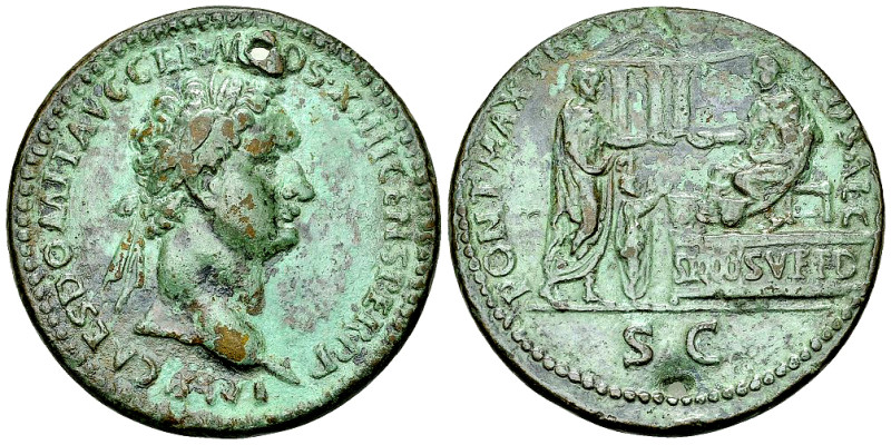 Domitianus Paduan AE "Sestertius", cast after Cavino 

"Paduan". Domitian, aft...