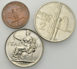 Italy, Lot of 3 coins