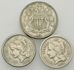 USA, Lot of 3 coins