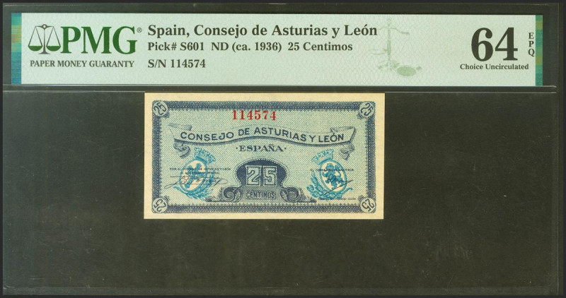 25 Céntimos. 1937. Asturias y León. Sin serie. (Edifil 2021: 394, Pick: S601). A...