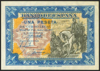 1 Peseta. 1 de Junio de 1940. Serie A. (Edifil 2021: 441a). Apresto original. SC--.