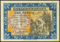 1 Peseta. 1 de Junio de 1940. Serie D. (Edifil 2021: 441a). Conserva parte del apresto original. SC.