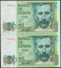 1000 Pesetas. 23 de Octubre de 1979. Pareja correlativa. Sin serie. (Edifil 2017: 477). SC-.