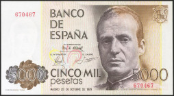 5000 Pesetas. 23 de Octubre de 1979. Sin serie. (Edifil 2021: 478). SC--.