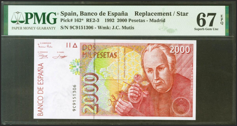 2000 Pesetas. 24 de Abril de 1992. Serie especial 9C. (Edifil 2021: 482Ab, Pick:...