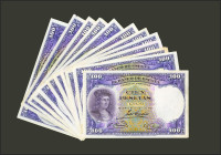 Conjunto de 12 billetes de 100 Pesetas emitidos el 25 de Abril de 1931, sin serie. (Edifil 2021: 360). EBC/MBC-. A EXAMINAR.