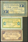 ARTESA DE LLEIDA (LERIDA). 25 Céntimos, 50 Céntimos y 1 Peseta. 20 de Junio de 1937. (González: 6423/25). Serie completa. MBC.