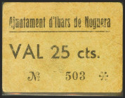 IBARS DE NOGUERA (LERIDA). 25 Céntimos. (1937ca). (González: 8240). EBC-.