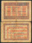 RIALP (LERIDA). 50 Céntimos y 1 Peseta. 1937. (González: 9593/94). Raros. BC.