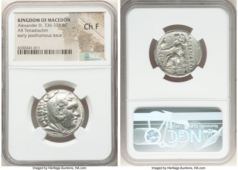 MACEDONIAN KINGDOM. Alexander III the Great (336-323 BC). AR tetradrachm (24mm, ...