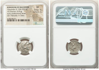 MACEDONIAN KINGDOM. Alexander III the Great (336-323 BC). AR drachm (16mm,4.01gm 11h). NGC XF 5/2 - 2/5. Posthumous issue of Colophon, ca. 310-301 BC....