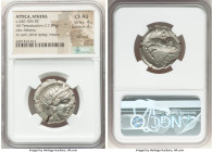 ATTICA. Athens. Ca. 440-404 BC. AR tetradrachm (25mm, 17.09 gm, 8h). NGC Choice AU 4/5 - 4/5, Full Crest. Mid-mass coinage issue. Head of Athena right...
