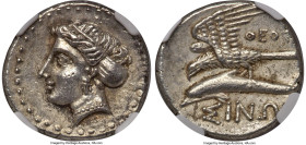 PAPHLAGONIA. Sinope. Ca. late 4th century BC. AR drachm (20mm, 5.04 gm, 6h). NGC Choice AU 5/5 - 4/5. Ca. 330-300 BC, Theoti, magistrate. Head of nymp...