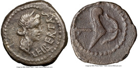 Q. Servilius Caepio (M. Junius) Brutus, as Proconsul, assassin of Caesar (44-42 BC), with L. Pedanius Costa, as Legate. AR quinarius (13mm, 1.88 gm, 3...