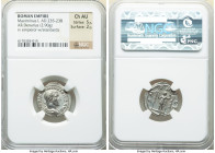 Maximinus I (AD 235-238). AR denarius (20mm, 2.90 gm, 1h). NGC Choice AU 5/5 - 2/5. Rome, AD 235. IMP MAXIMINVS PIVS AVG, laureate, draped and cuirass...
