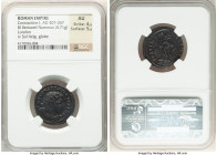 Constantine I the Great (AD 307-337). BI follis or reduced nummus (23mm, 4.71 gm, 6h). NGC AU 4/5 - 5/5. London, 1st officina, ca. mid-AD 310. IMP CON...