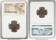 Constantine I the Great (AD 307-337). AE3 or BI nummus (19mm, 5h). NGC MS. Trier, 1st officina, AD 327-328. CONSTAN-TINVS AVG, laureate head of Consta...