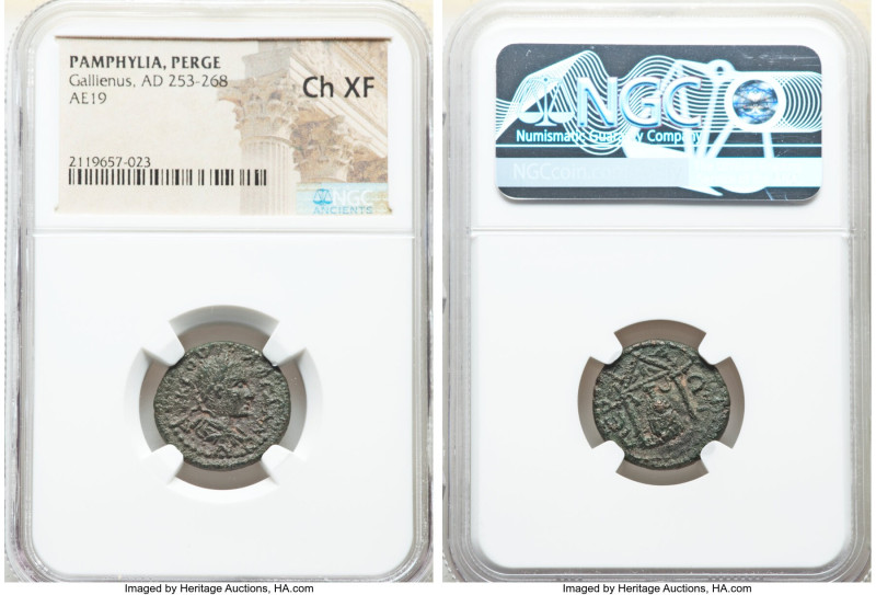 ANCIENT LOTS. Roman Provincial. Lot of five (5) AE issues. NGC Choice Fine-Choic...