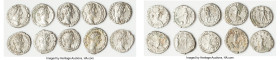 ANCIENT LOTS. Roman Imperial. Commodus (AD 177-192). Lot of ten (10) AR denarii. Fine-Choice VF. Includes: Ten AR denarii of Commodus, various types. ...
