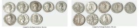 ANCIENT LOTS. Roman Imperial. Lot of eight (8) AR denarii. Fine. Includes: Eight Roman Imperial AR denarii, various rulers and types. Total of eight (...