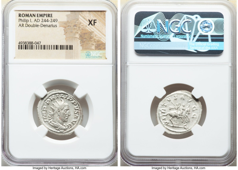 ANCIENT LOTS. Roman Imperial. Lot of three (3) AR antoniniani. NGC XF-AU. Includ...