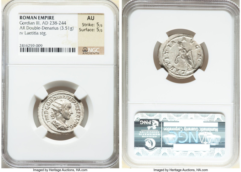 ANCIENT LOTS. Roman Imperial. Lot of five (5) AR issues. NGC VF-Choice VF. Inclu...