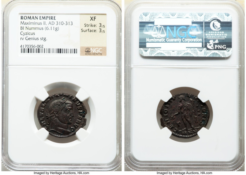 ANCIENT LOTS. Mixed. Lot of five (5) BI and AE issues. NGC Choice VF-XF. Include...