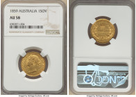 Victoria gold Sovereign 1859-SYDNEY AU58 NGC, Sydney mint, KM4, Fr-10. 

HID09801242017

© 2022 Heritage Auctions | All Rights Reserved