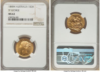 Victoria gold "St. George" Sovereign 1880-M MS62 NGC, Melbourne mint, KM7, Fr-16. 

HID09801242017

© 2022 Heritage Auctions | All Rights Reserved