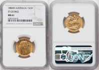 Victoria gold "St. George" Sovereign 1884-M MS61 NGC, Melbourne mint, KM7. 

HID09801242017

© 2022 Heritage Auctions | All Rights Reserved