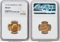George V gold Sovereign 1913-S MS63+ NGC, Sydney mint, KM29, KM4003. 

HID09801242017

© 2022 Heritage Auctions | All Rights Reserved
