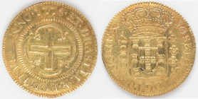 Jose I gold Contemporary Counterfeit 4000 Reis 1776-(L) XF, Lisbon mint, KM171.4, Fr-73. Large Crown. 27.0mm. 7.77gm. 

HID09801242017

© 2022 Heritag...