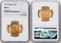 Republic gold 10 Pesos 1916 MS61 NGC, Philadelphia mint, KM20, Fr-3. Two year type. 

HID09801242017

© 2022 Heritage Auctions | All Rights Reserved