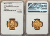Republic gold Proof "Archbishop Makarios Fund" Medallic Sovereign 1966 PR64 NGC, Paris mint, KM-XM4, Fr-6b. 

HID09801242017

© 2022 Heritage Auctions...