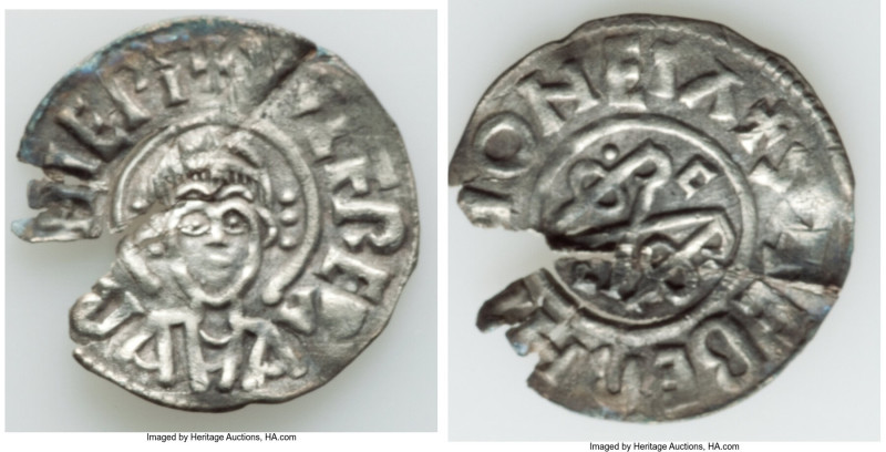 Archbishops of Canterbury. Wulfred (805-832) Penny ND (c. 815-823) Clipped, Cant...