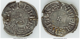 Kings of All England. Eadred Penny ND (946-955) VF (Broken, Glued), Wilferth as moneyer, S-1115, N-713. 1.34gm. Sold with dealer tag. Ex. Historical S...