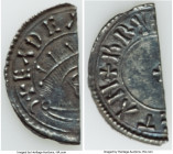 Kings of All England. Eadgar (959-975) Cut 1/2 Penny ND (959-973) XF, Norwich mint (possible), Brunic as moneyer, S-1138 var, N-750. 0.79gm. Ex. Histo...