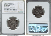 Edward IV or Edward V Groat ND (1483) XF Details (Plugged) NGC, London mint, Halved Sun and Rose mm, S-2146A. 2.99gm. York Restored. Sold with CNG eAu...