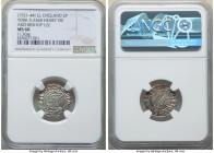 Henry VIII (1509-1547) 1/2 Groat (2 Pence) ND (1530-1544)-EL MS60 NGC, York mint, Key mm, Archbishop Lee, Second coinage, S-2348. 1.30gm. Sold with CN...