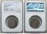 Henry VIII (1509-1547) Groat ND (1526-1544) AU Details (Tooled) NGC, London mint, Mintmark lis, S-2337E, N-1797. 2.83gm. Sold with CNG and tray tags. ...
