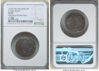 Mary (1553-1558) Groat (4 Pence) ND (1553-1554) VF35 NGC, London mint, Pomegranate mm, S-2492. 1.98gm. Ex. Historical Scholar Collection From the Hist...