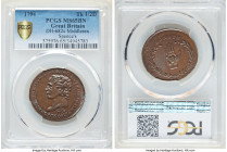 Middlesex. Spence's copper 1/2 Penny Token 1794 MS65 Brown PCGS, D&H-682c. T SPENCE (diamond) 7 MONTHS IMPRISONED FOR HIGH TREASON His bust left / HON...