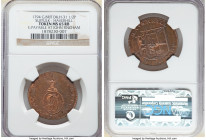 Suffolk. Haverhill copper 1/2 Penny Token 1794 MS65 Red and Brown NGC, D&H-31. Edge: PAYABLE AT IOHN FINCHAM. PRO BONO PUBLICO 1794 monogram in beaded...