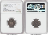 Yorkshire. Hull silver 6 Pence Token 1811 MS62 NGC, Dalton-17. HULL / 1811 coat of arms flanked by olive branches / RUDSTON & PRESTON in center 6 D. 
...
