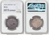 George III 1/2 Crown 1818 MS64 NGC, KM672, S-3789. Attractive allover lavender-gray tone with blue and russet accents. 

HID09801242017

© 2022 Herita...