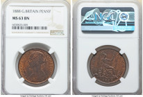 Victoria Pair of Certified Assorted Pennies NGC, 1) Penny 1888 - MS63 Brown 2) Penny 1892 - MS64 Red and Brown KM755, S-3954. 

HID09801242017

© 2022...
