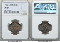 Victoria Shilling 1900 MS64 NGC, KM780, S-3940. Lovely anthracite and teal cabinet patina grace the surfaces of this veiled head specimen. 

HID098012...