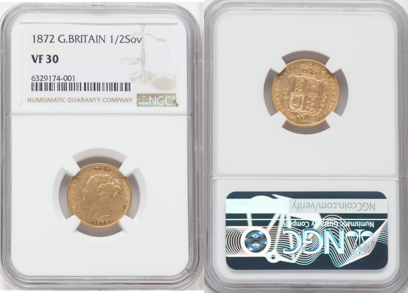 Victoria gold 1/2 Sovereign 1872 VF30 NGC, KM735.2, Fr-389f. 

HID09801242017

©...